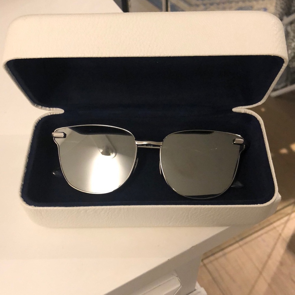 Le Specs Pharaoh Silver Mirror Sunglasses